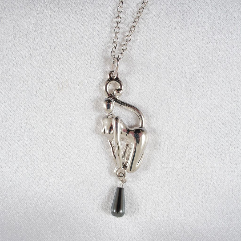 KS Felines Silber-Pendentif – Verführerische Katzen-Eleganz – Detailansicht 3
