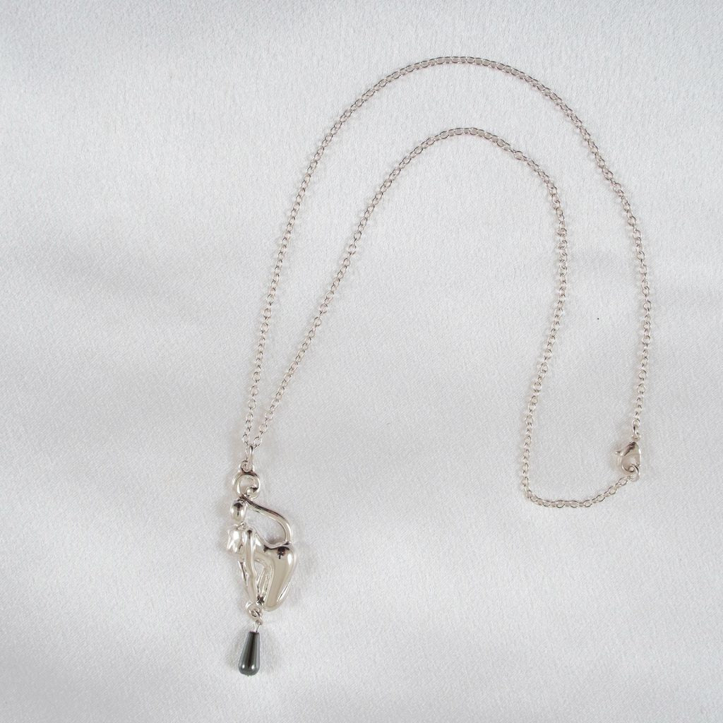 KS Felines Silber-Pendentif – Verführerische Katzen-Eleganz – Detailansicht 4