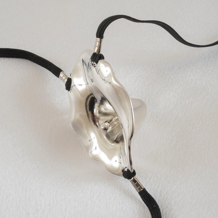 KS - String "Blumenschmuck" für vaginale Stimulation silber