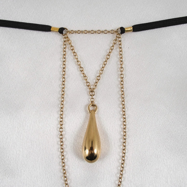 KS - Schmuck-String „Sexperle“ Gold