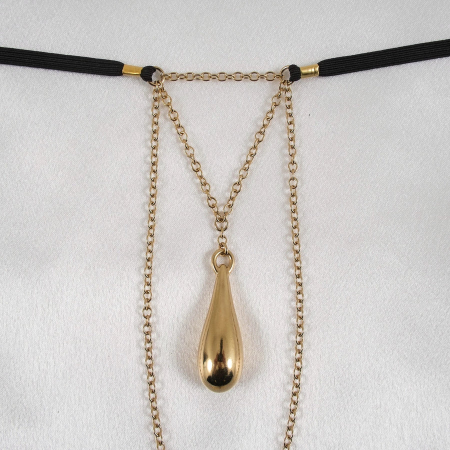 KS - Schmuck-String „Sexperle“ Gold
