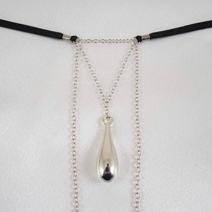 KS - Schmuck-String „Sexperle“ Silber