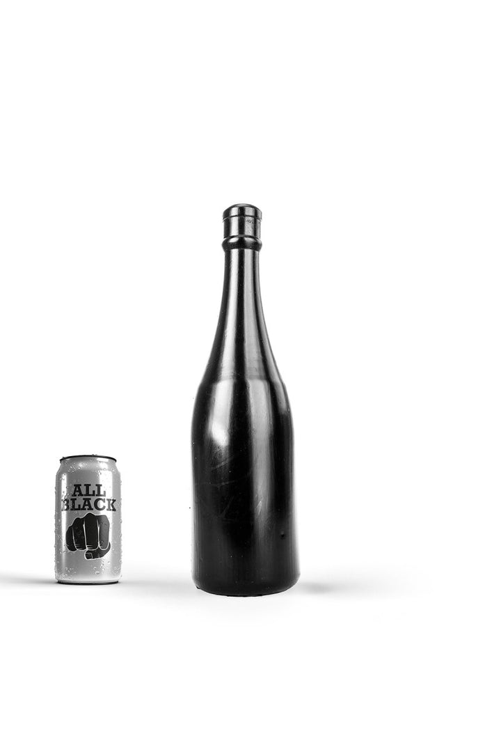 All Black - "Champagner Flasche" Dildo - Medium - 34,50cm