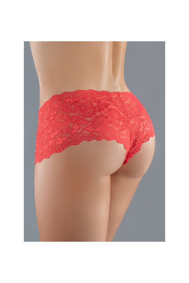 Allure - Adore "Candy Apple" Panty (schrittoffen) - rot