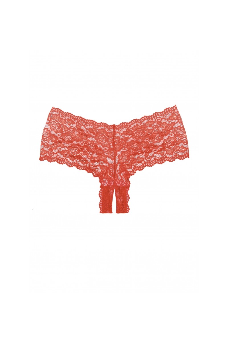 Allure - Adore "Candy Apple" Panty (schrittoffen) - rot