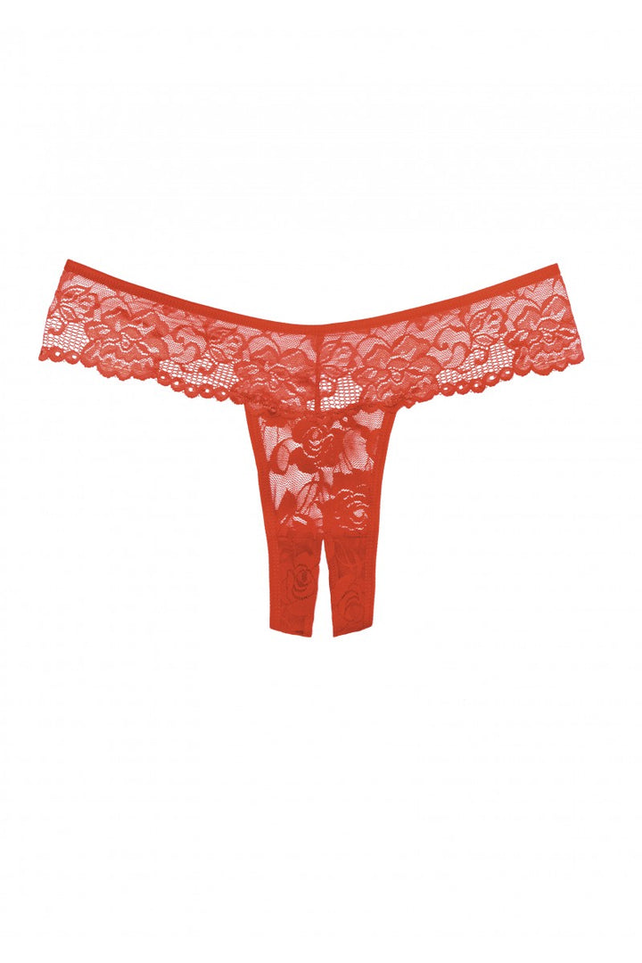 Allure - Adore "Chiqui Love" Panty (schrittoffen) - rot