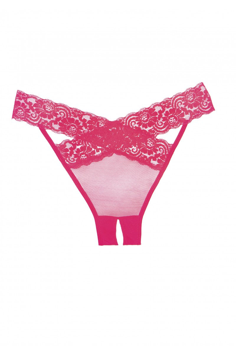 Allure - Adore "Desire" Panty (schrittoffen) - pink