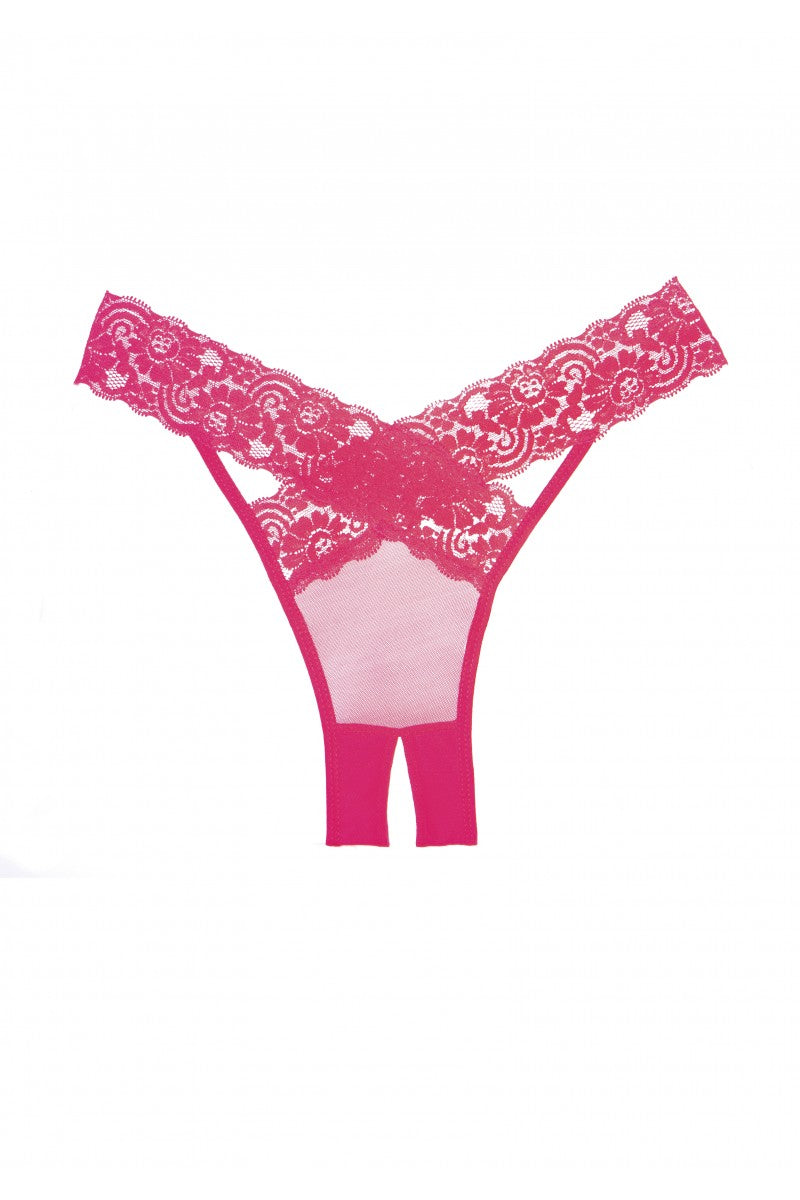 Allure - Adore "Desire" Panty (schrittoffen) - pink