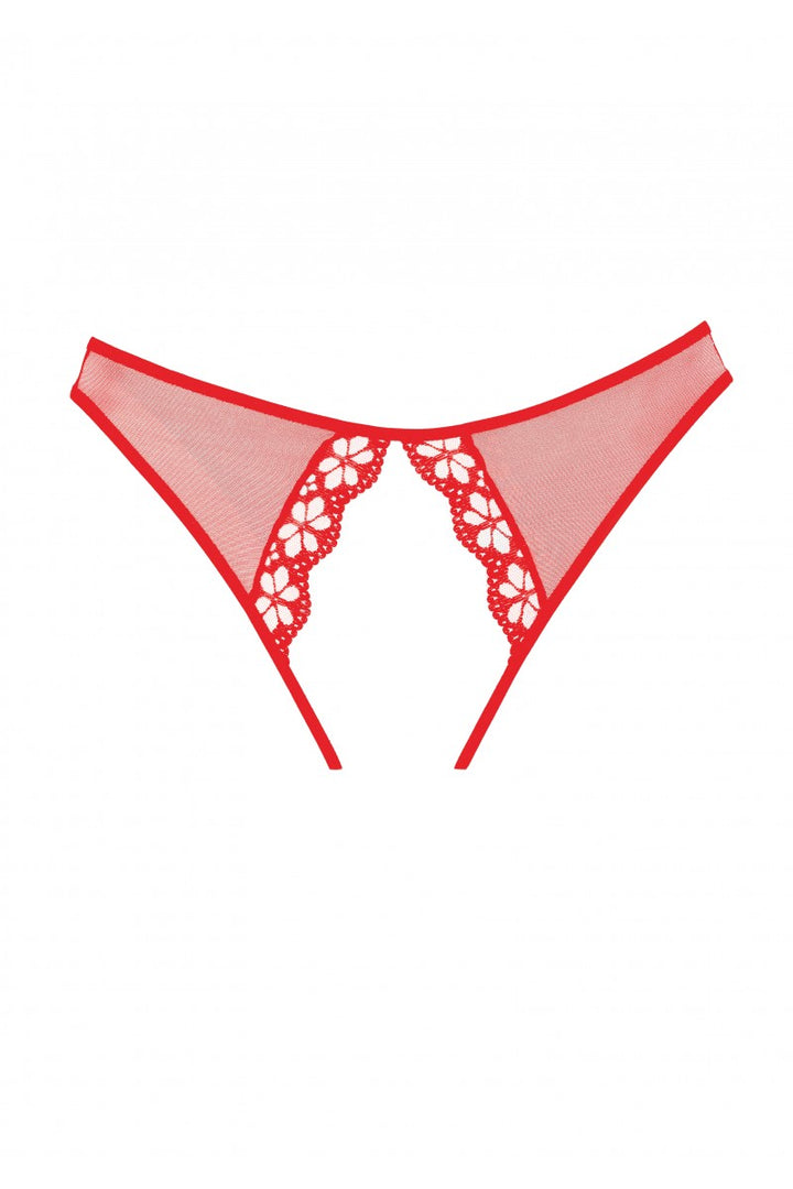 Allure - Adore "Mirabelle" Panty (schrittoffen) - rot