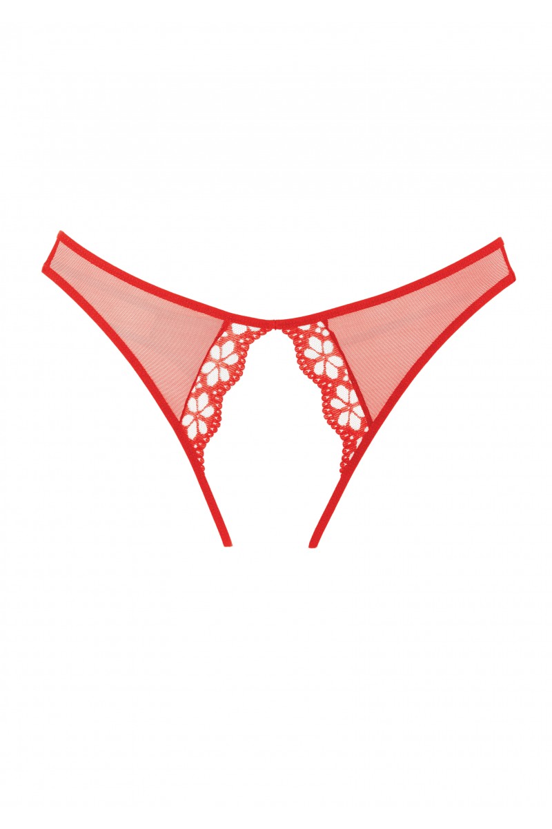 Allure - Adore "Mirabelle" Panty (schrittoffen) - rot