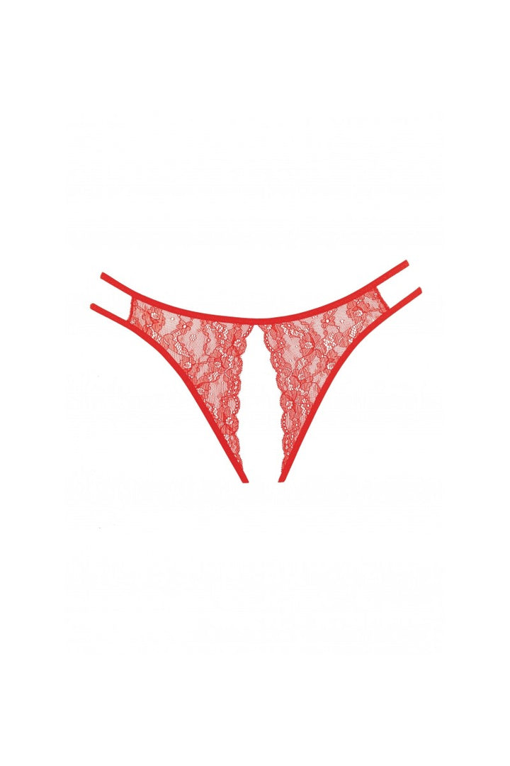 Allure - Adore "Sweet Honey" Panty (schrittoffen) - rot