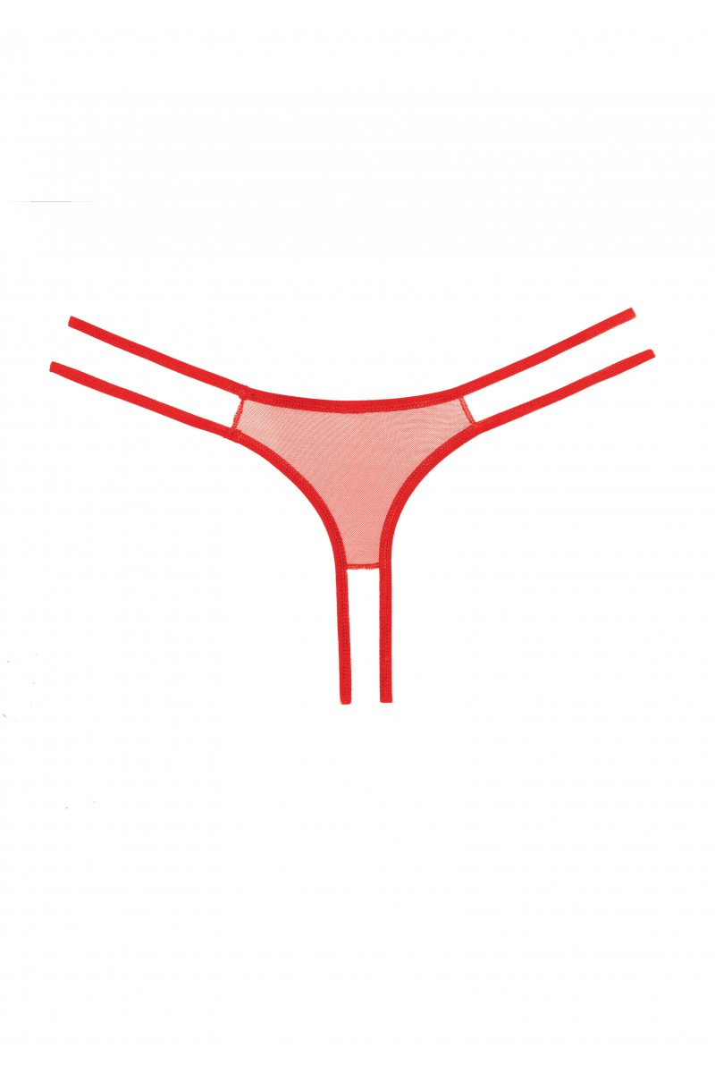 Allure - Adore "Sweet Honey" Panty (schrittoffen) - rot