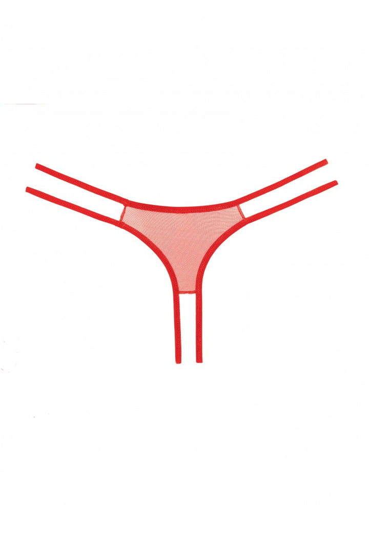 Allure - Adore "Sweet Honey" Panty (schrittoffen) - rot