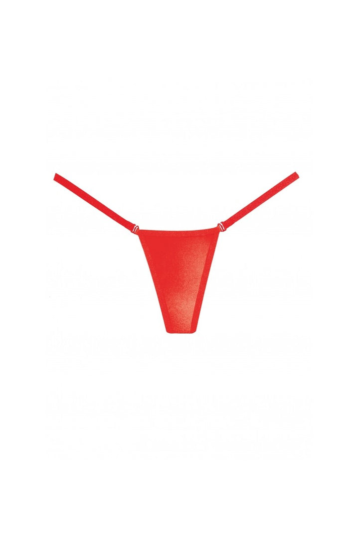 Allure - Adore "Wetlook" Panty - rot