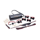 Master Series Black & Red Bow Bondage Set - Elegante BDSM Fesseln Schleifen Halsband Leine