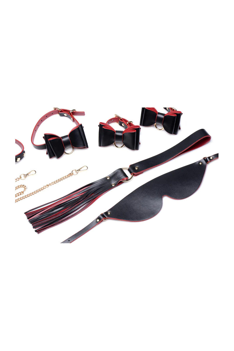 Master Series - Black & Red Bow Bondage Set