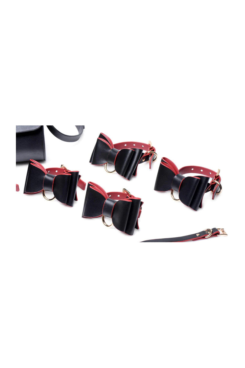 Master Series - Black & Red Bow Bondage Set