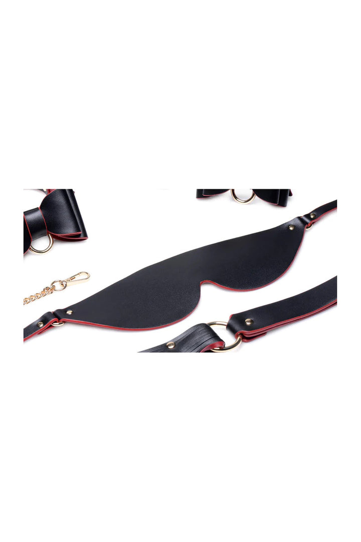 Master Series - Black & Red Bow Bondage Set