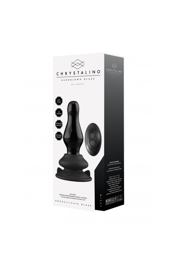 Chrystalino - "Missy" Glasvibrator mit Fernbedienung