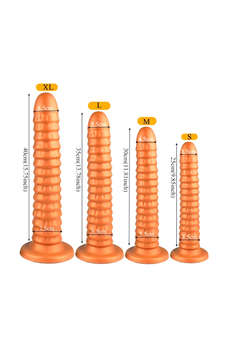 Goldplay - Ribbed L Supersoft Dildo