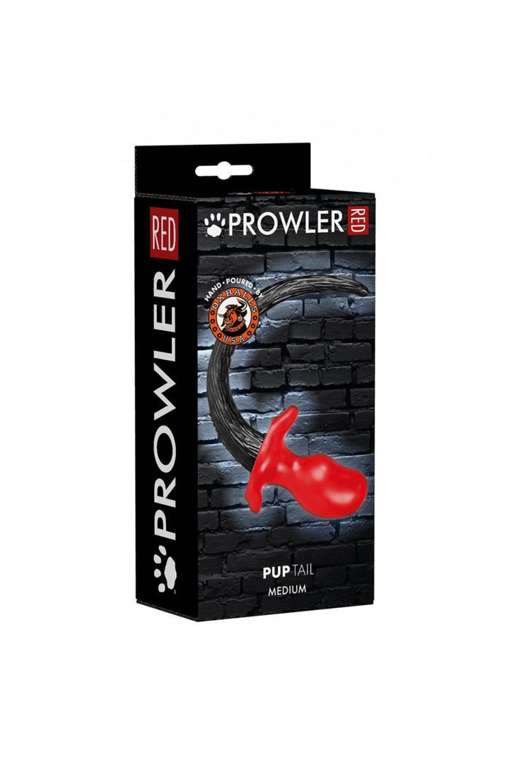 Prowler Red - "Puptail" medium - schwarz/rot