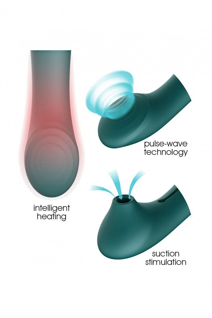 Zalo - Queen Set G Punkt und Pulsationsvibrator grün